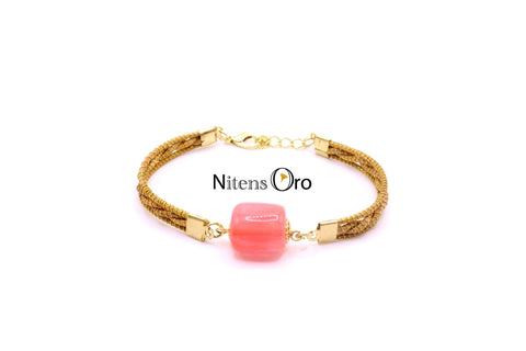 Pulsera Fina Rosada