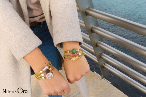Pulsera Fina Cuarzo Citrino